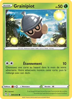 Carte Pokémon Grainipiot 5 — Évolution Céleste