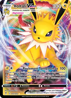 Carte Pokémon Voltali VMAX 51 — Évolution Céleste