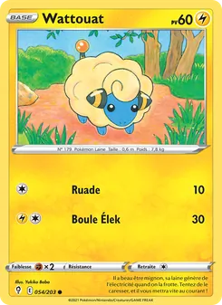 Carte Pokémon Wattouat 54 — Évolution Céleste