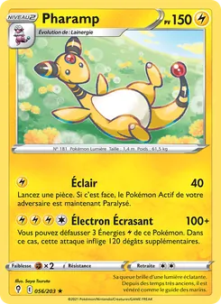 Carte Pokémon Pharamp 56 — Évolution Céleste