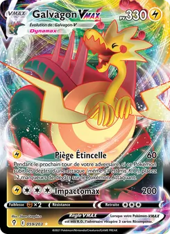 Carte Pokémon Galvagon VMAX 59 — Évolution Céleste