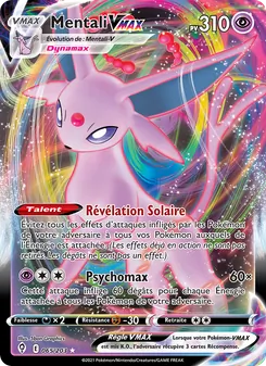 Carte Pokémon Mentali VMAX 65 — Évolution Céleste
