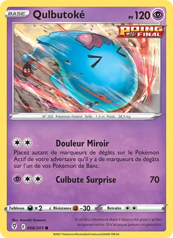 Carte Pokémon Qulbutoké 66 — Évolution Céleste
