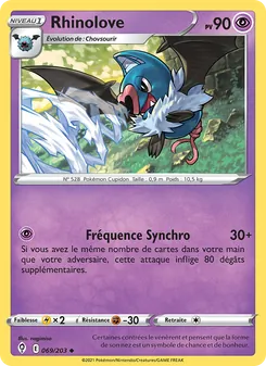 Carte Pokémon Rhinolove 69 — Évolution Céleste