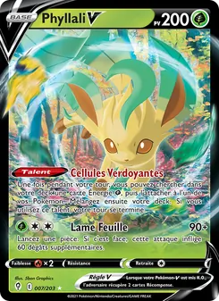 Carte Pokémon Phyllali V 7 — Évolution Céleste
