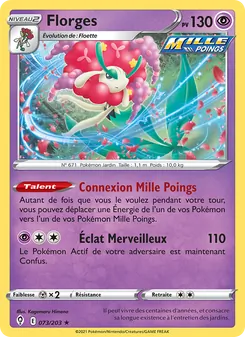 Carte Pokémon Florges 73 — Évolution Céleste