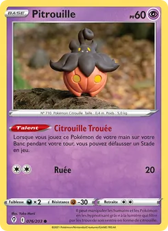 Carte Pokémon Pitrouille 76 — Évolution Céleste