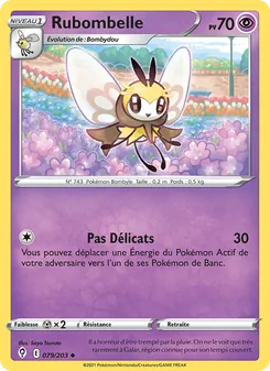 Carte Pokémon Rubombelle 79 — Évolution Céleste