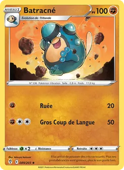 Carte Pokémon Batracné 89