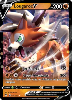 Carte Pokémon Lougaroc V 91