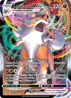 Carte Pokémon Lougaroc VMAX 92