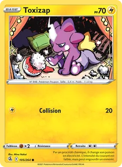 Carte Pokémon Toxizap 105 — Poing de Fusion