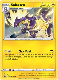 Carte Pokémon Salarsen 107 — Poing de Fusion