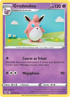 Carte Pokémon Grodoudou 111 — Poing de Fusion