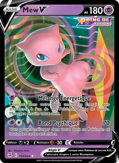 Carte Pokémon Mew V 113 — Poing de Fusion