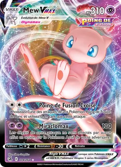 Carte Pokémon Mew VMAX 114 — Poing de Fusion