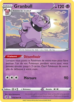 Carte Pokémon Granbull 116 — Poing de Fusion