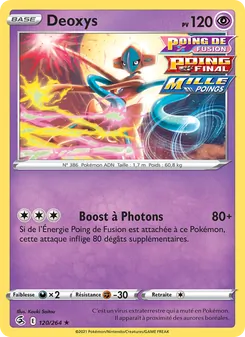 Carte Pokémon Deoxys 120 — Poing de Fusion