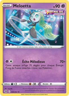 Carte Pokémon Meloetta 124 — Poing de Fusion