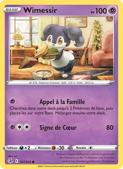 Carte Pokémon Wimessir 127 — Poing de Fusion