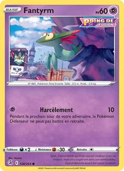 Carte Pokémon Fantyrm 128 — Poing de Fusion