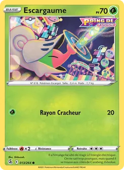 Carte Pokémon Escargaume 13 — Poing de Fusion