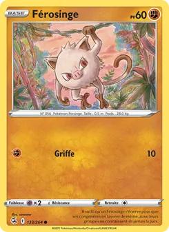 Carte Pokémon Férosinge 133 — Poing de Fusion
