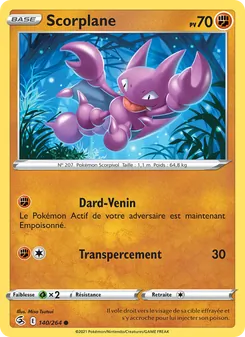 Carte Pokémon Scorplane 140 — Poing de Fusion