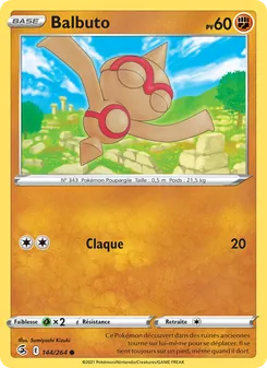 Carte Pokémon Balbuto 144 — Poing de Fusion