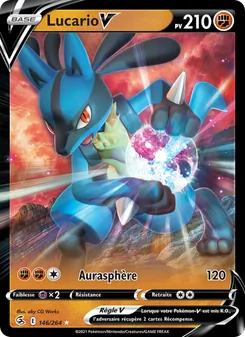Carte Pokémon Lucario V 146 — Poing de Fusion