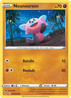 Carte Pokémon Nounourson 150 — Poing de Fusion