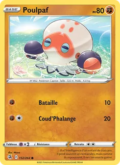 Carte Pokémon Poulpaf 152 — Poing de Fusion