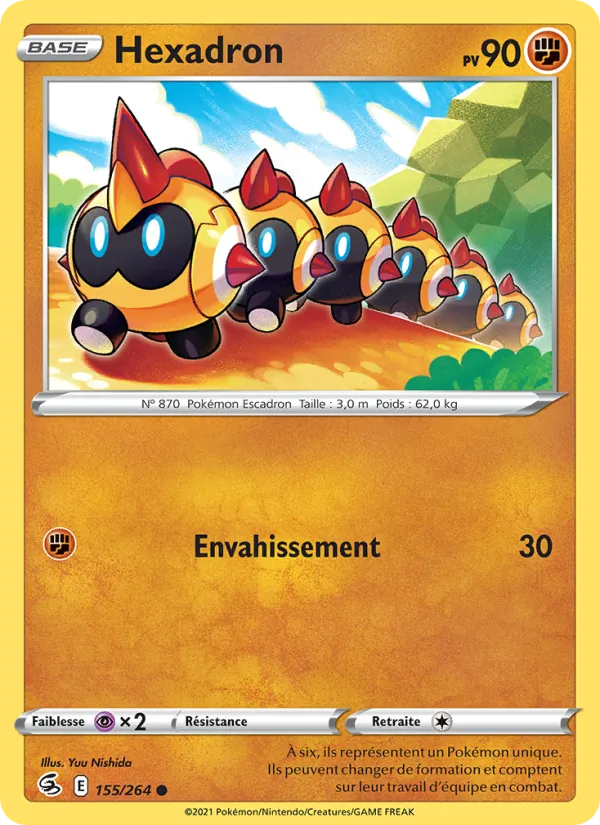 Carte Pokémon Hexadron 155/264 de l'extension Poing de Fusion