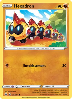 Carte Pokémon Hexadron 155 — Poing de Fusion