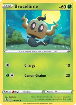 Carte Pokémon Brocélôme 16 — Poing de Fusion