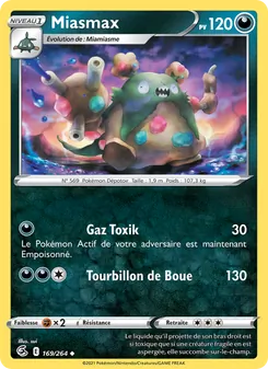 Carte Pokémon Miasmax 169 — Poing de Fusion