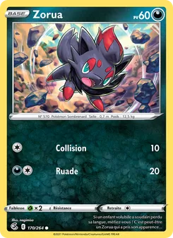 Carte Pokémon Zorua 170 — Poing de Fusion