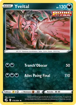 Carte Pokémon Yveltal 175 — Poing de Fusion