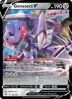 Carte Pokémon Genesect V 185 — Poing de Fusion