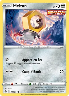 Carte Pokémon Meltan 188 — Poing de Fusion