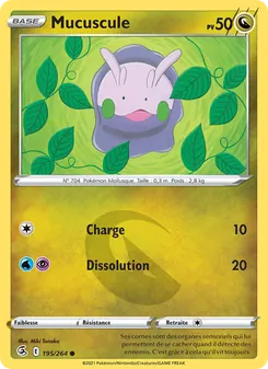 Carte Pokémon Mucuscule 195 — Poing de Fusion