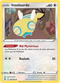 Carte Pokémon Insolourdo 207 — Poing de Fusion