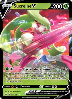 Carte Pokémon Sucreine V 21 — Poing de Fusion