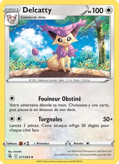 Carte Pokémon Delcatty 211 — Poing de Fusion