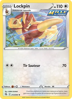Carte Pokémon Lockpin 213 — Poing de Fusion
