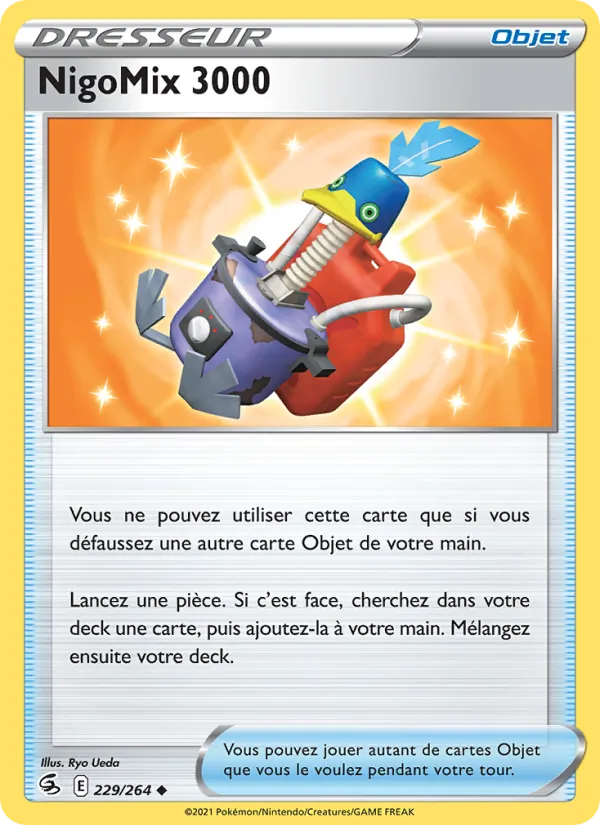 Carte Pokémon NigoMix 3000 229/264 de l'extension Poing de Fusion