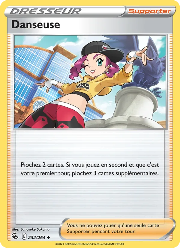 Carte Pokémon Danseuse 232/264 de l'extension Poing de Fusion