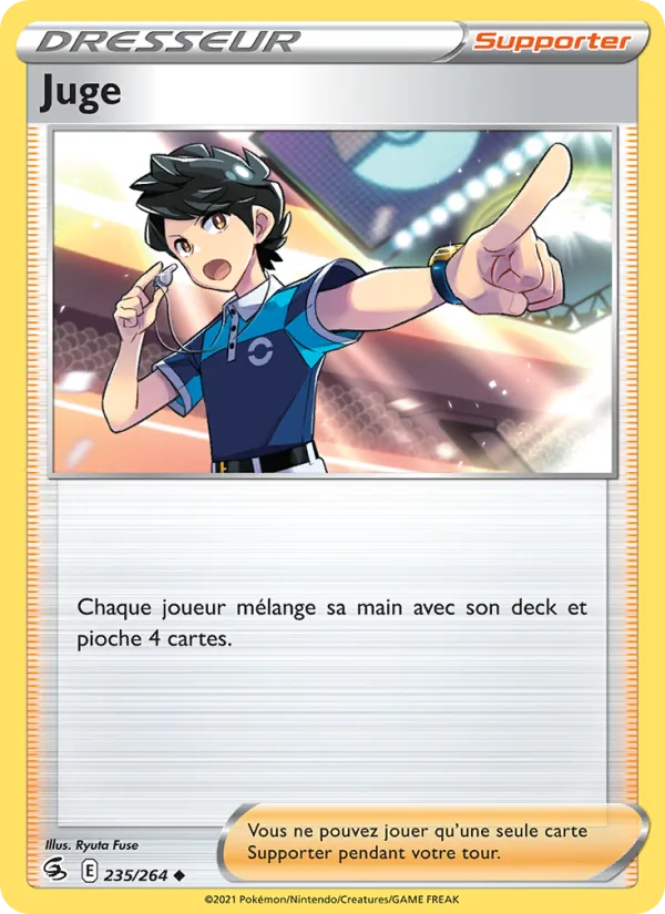 Carte Pokémon Juge 235/264 de l'extension Poing de Fusion