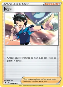 Carte Pokémon Juge 235 — Poing de Fusion