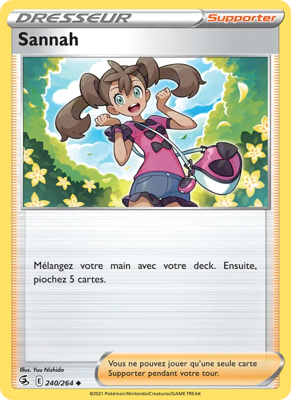 Carte Pokémon Sannah 240/264 de l'extension Poing de Fusion